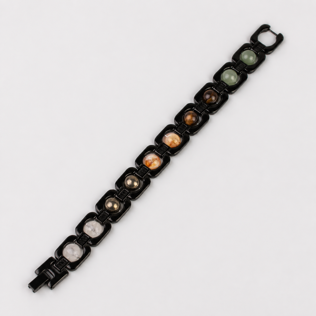 Metal Dhan Yog Bracelet - Black product display image