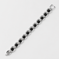 Metal Karungali Bracelet - Silver product display image