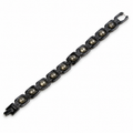 Metal Raw Pyrite Bracelet - Black product display image