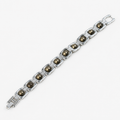 Metal Raw Pyrite Bracelet - Silver product display image