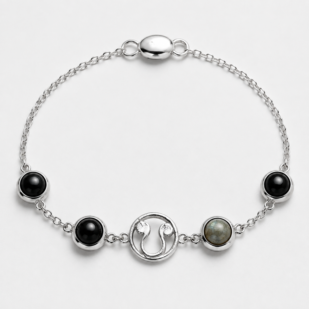 Mulank 4 Rahu Crystal Bracelet for Women product display image