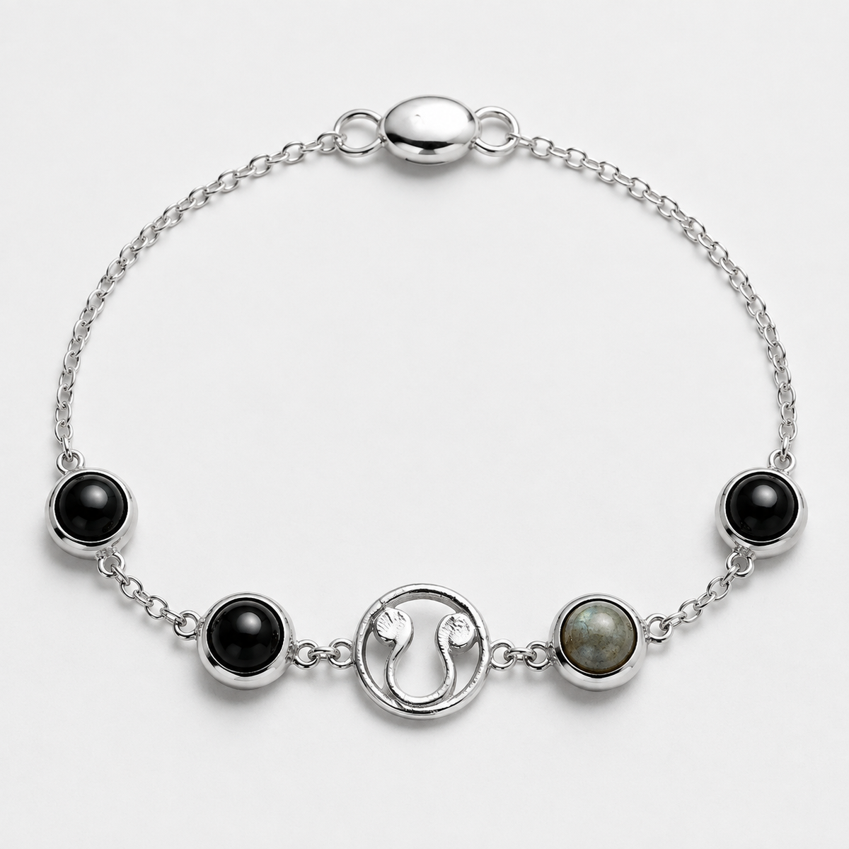 Mulank 4 Rahu Crystal Bracelet for Women product display image
