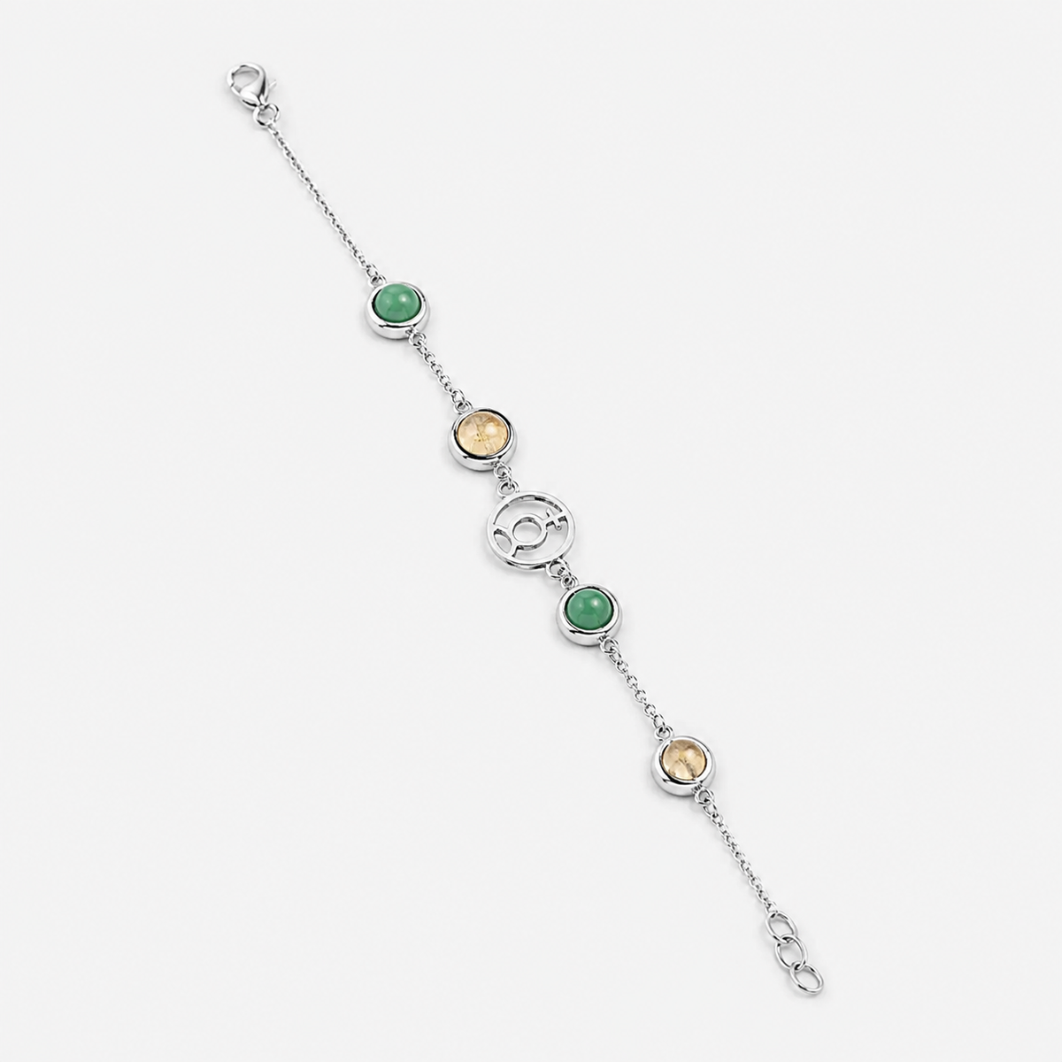 Mulank 5 Budh Crystal Bracelet for Women product display image