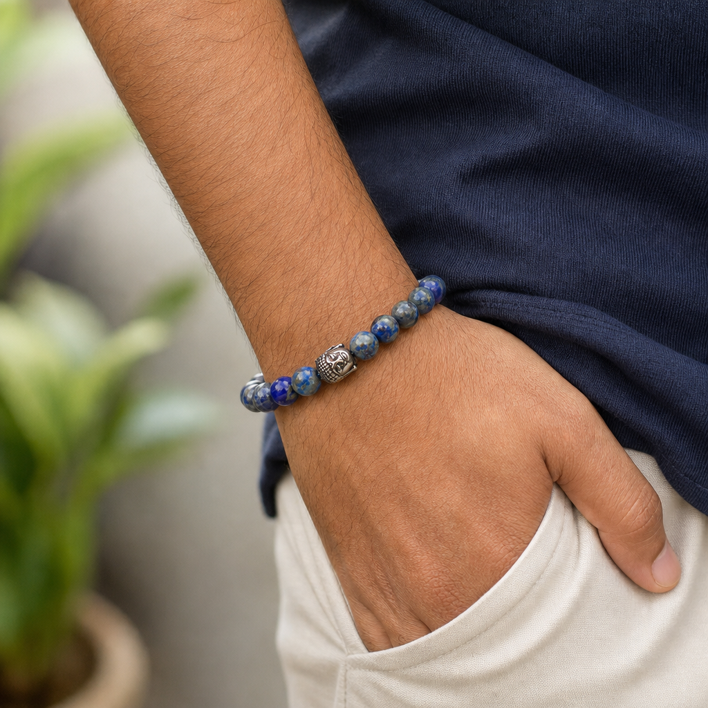Man wearing Positive Emotions Bracelet