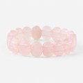 Rose Quartz Flat-Beaded Bracelet product display image