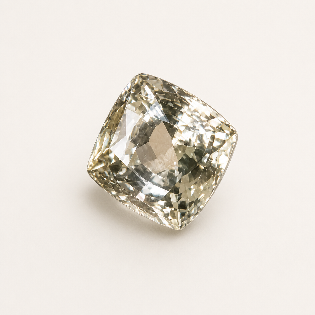 White Pukhraj gemstone storefront image